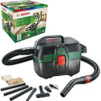 Aspirateur de chantier Bosch AdvancedVac 18V-8 sans fil, avec boîte et accessoires (filtre, sac, brosses, suceur)