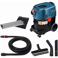 Aspirateur de chantier Bosch Professional GAS 35 L SFC+ avec accessoires (brosses, suceur, tuyau, sac)