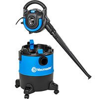 Aspirateur de chantier Vacmaster bleu et noir avec fonction souffleur détachable