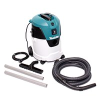 Aspirateur de chantier Makita VC2512L avec accessoires (brosse, suceur, sac, filtre)