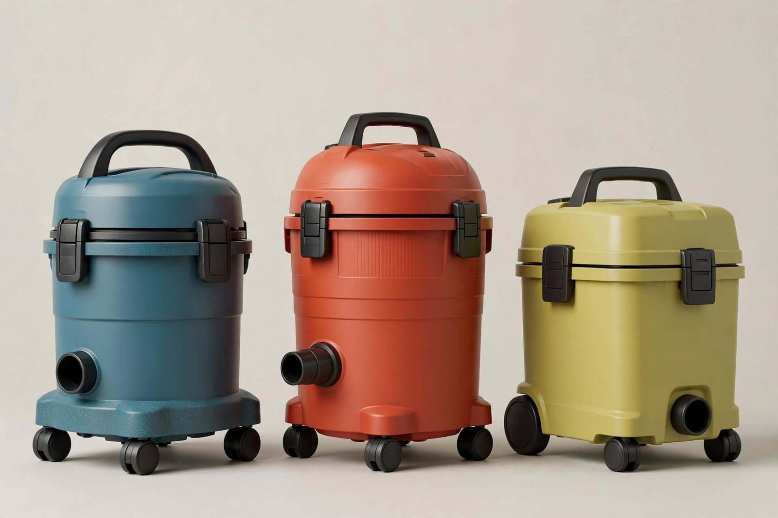 Comparaison de trois aspirateurs de chantier entrée de gamme, Parkside, Einhell et Kärcher WD3