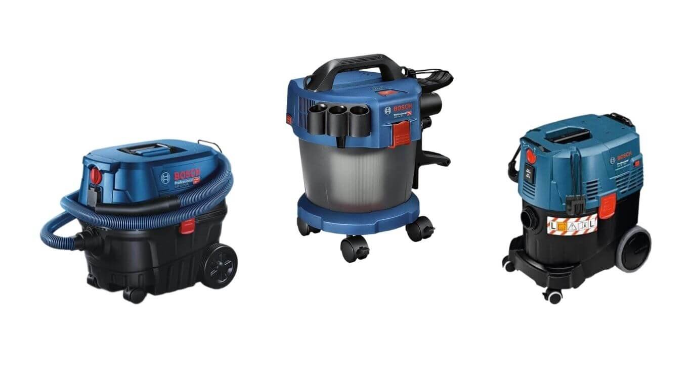 Gamme aspirateurs de chantier Bosch Professional - comparatif 10L à 35L