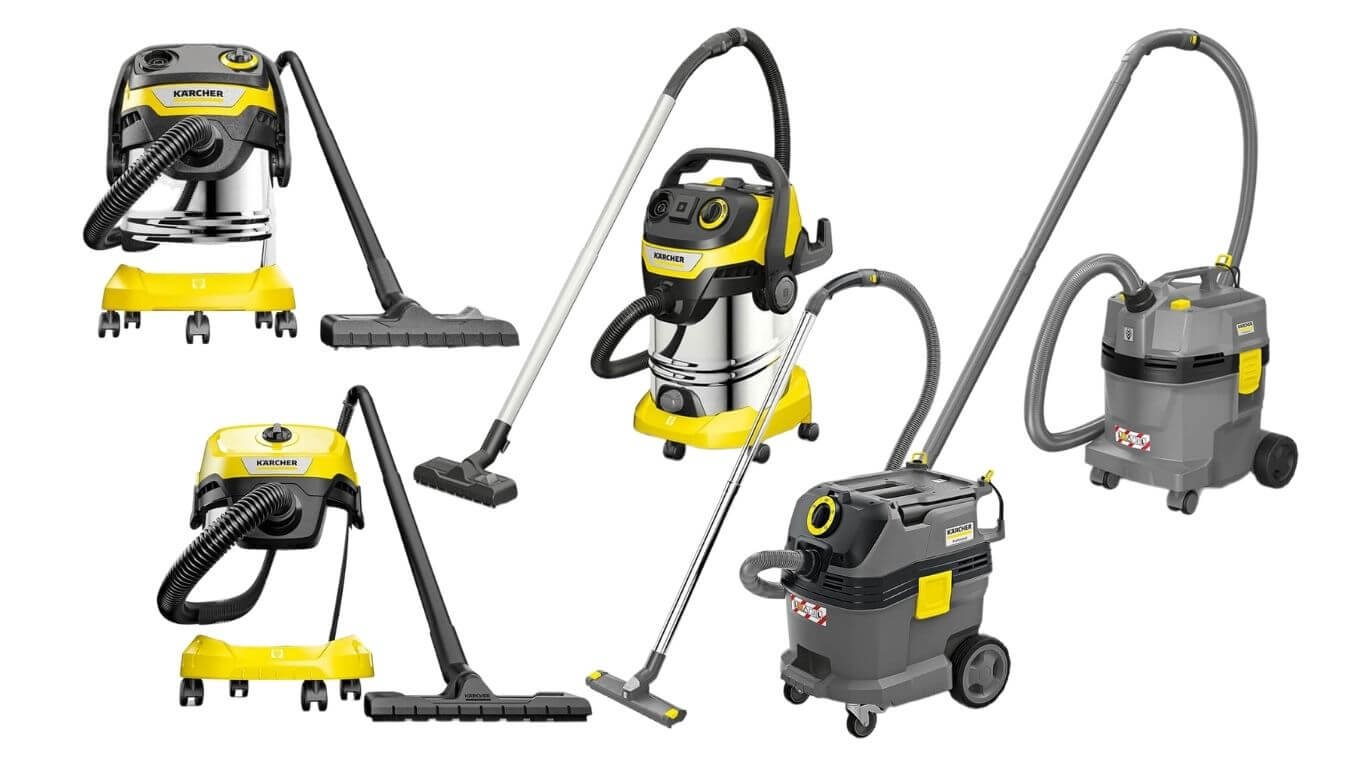 Gamme aspirateurs de chantier Kärcher WD et NT - comparatif complet