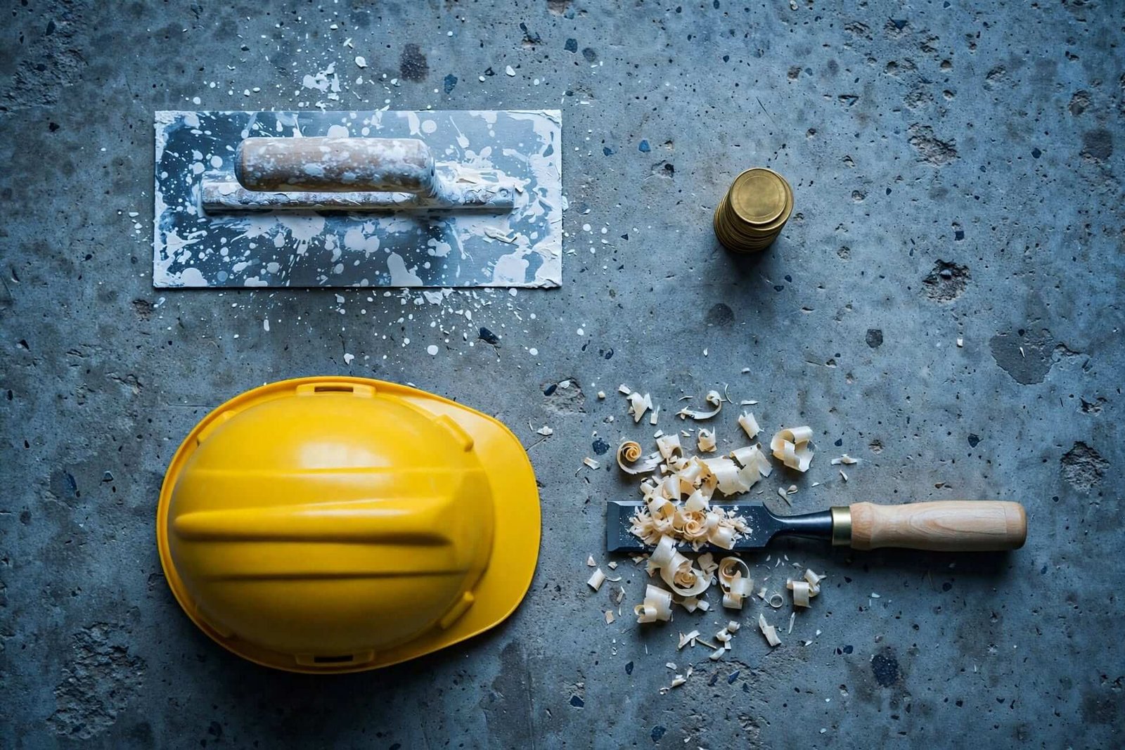 Aspiration de poussière de plâtre en suspension sur un chantier